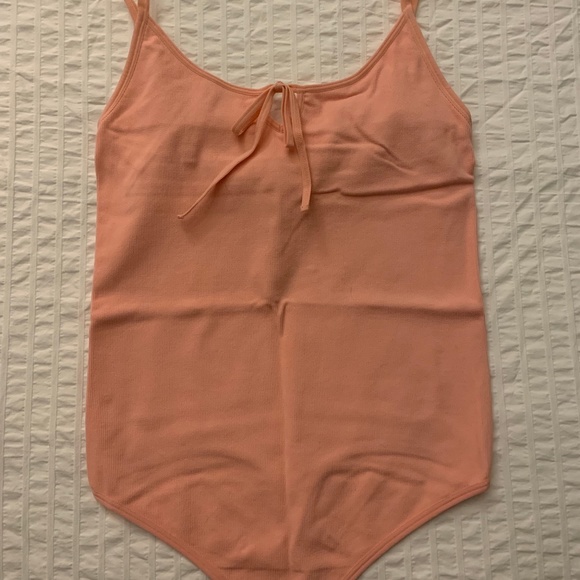 Light Pink Bodysuit with Bow - Picture 1 of 2